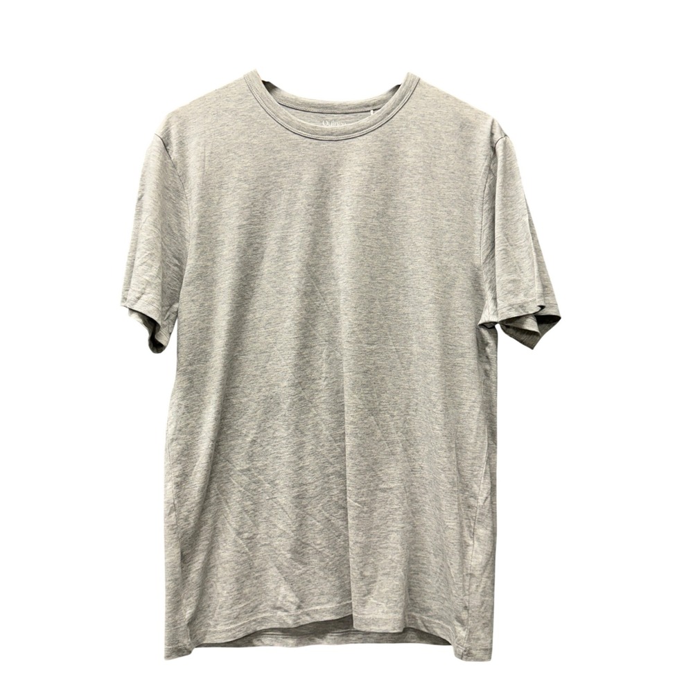 Quince T-Shirt Womens M 100% Pima Cotton Luxe Touch Tee Heather Gray Basic